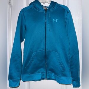 VTG Under Amour EUC Zip Up Teal Jacket